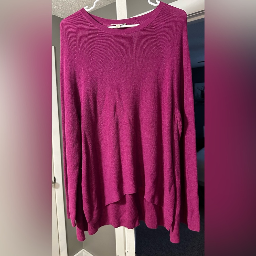 Eileen Fisher Organic Linen Blend Pullover Sweater
